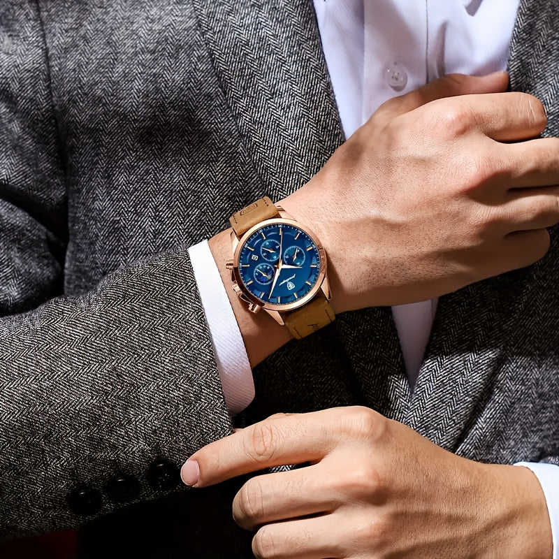 Henri™ | Montre Quartz Classique avec Calendrier