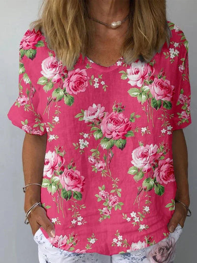 Lisa | Chemise florale artistique
