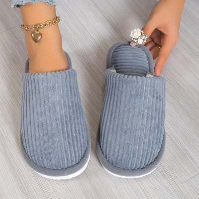 Nora™ | Chaussons rayés en laine