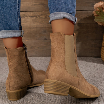 Ophélie™ | Bottines Suède Modernes