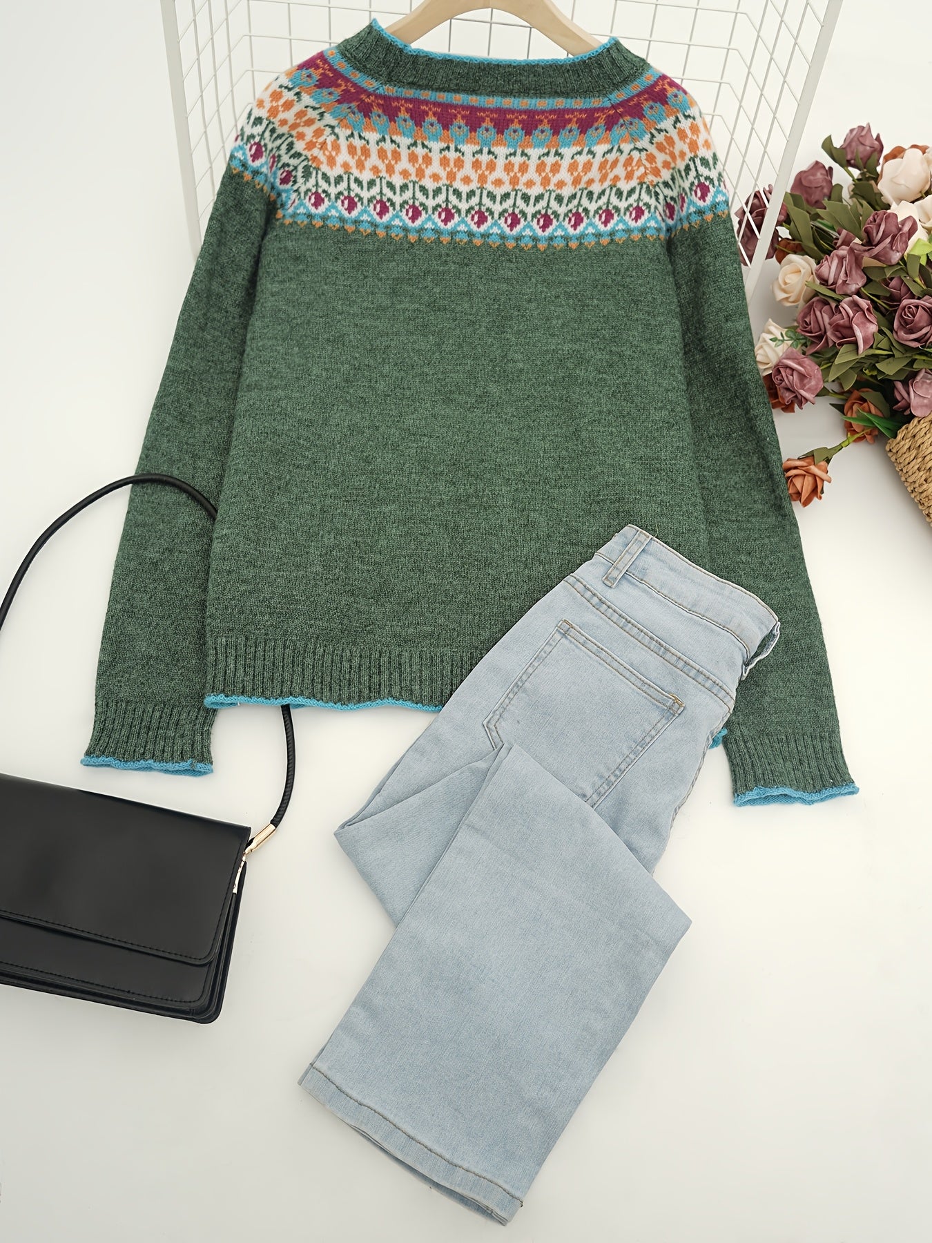 Margaux™ | Pull Motifs Décontractés