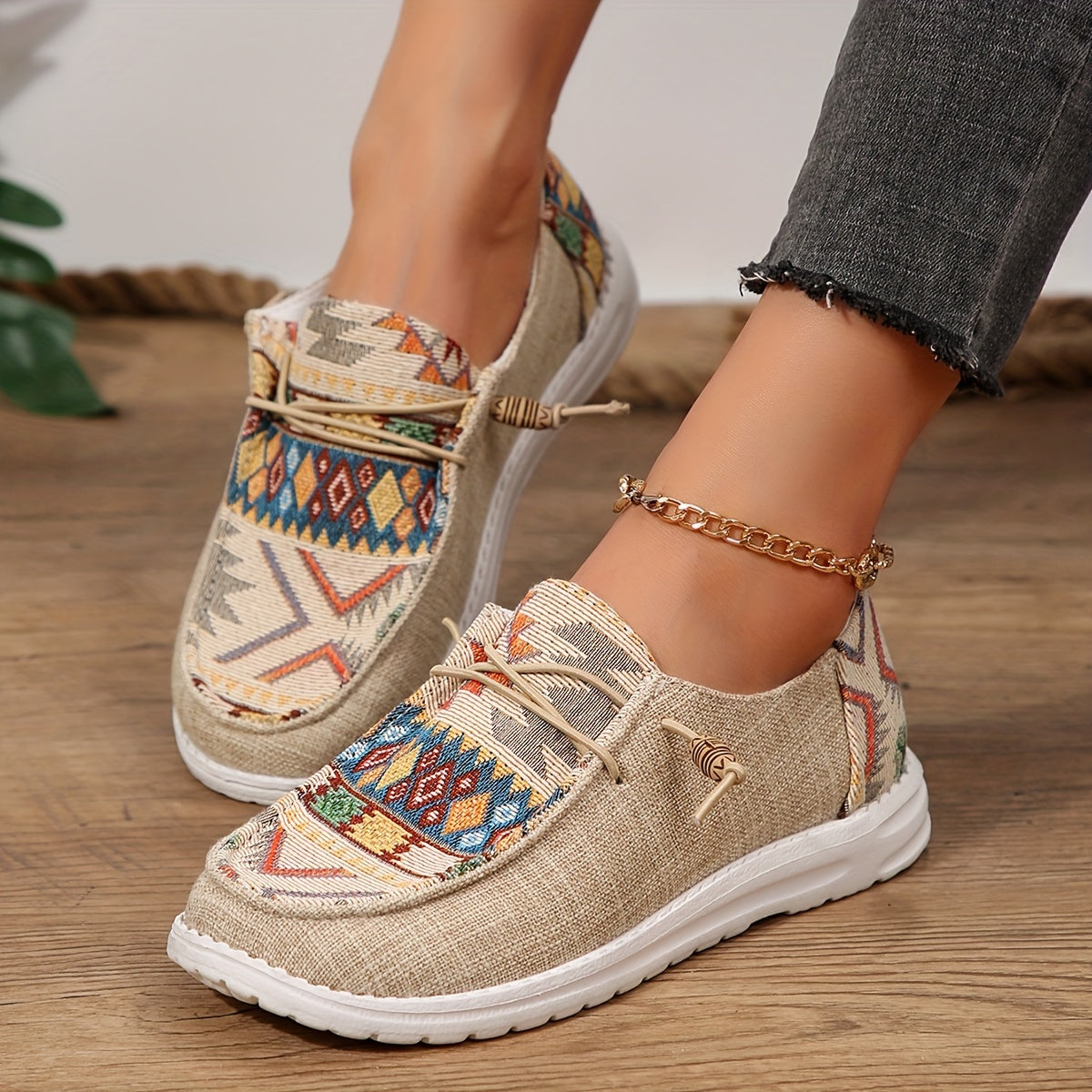 Alizée™ | Mocassins à Motifs Bohèmes