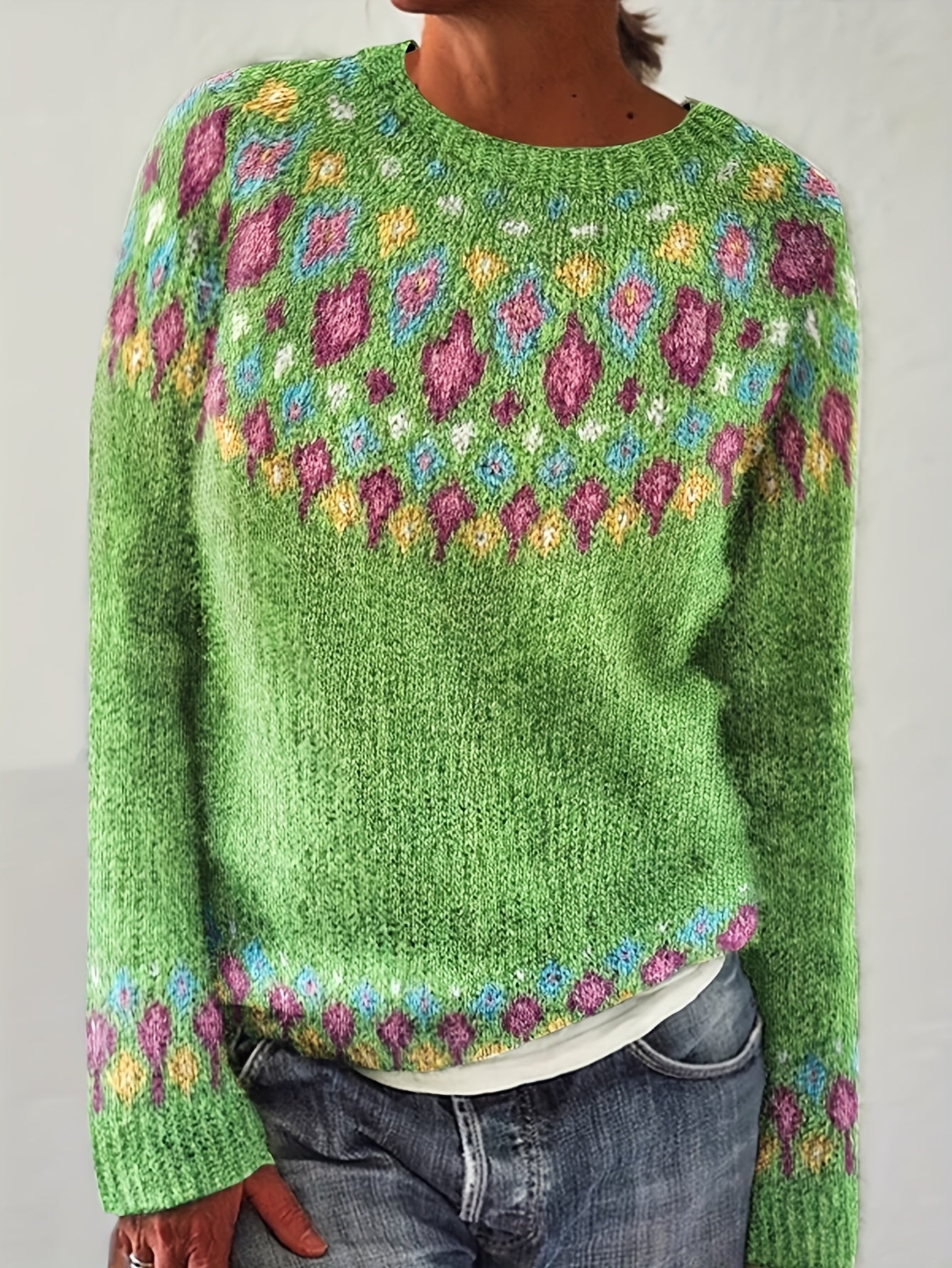 Justine™ | Pull Motifs Géométriques