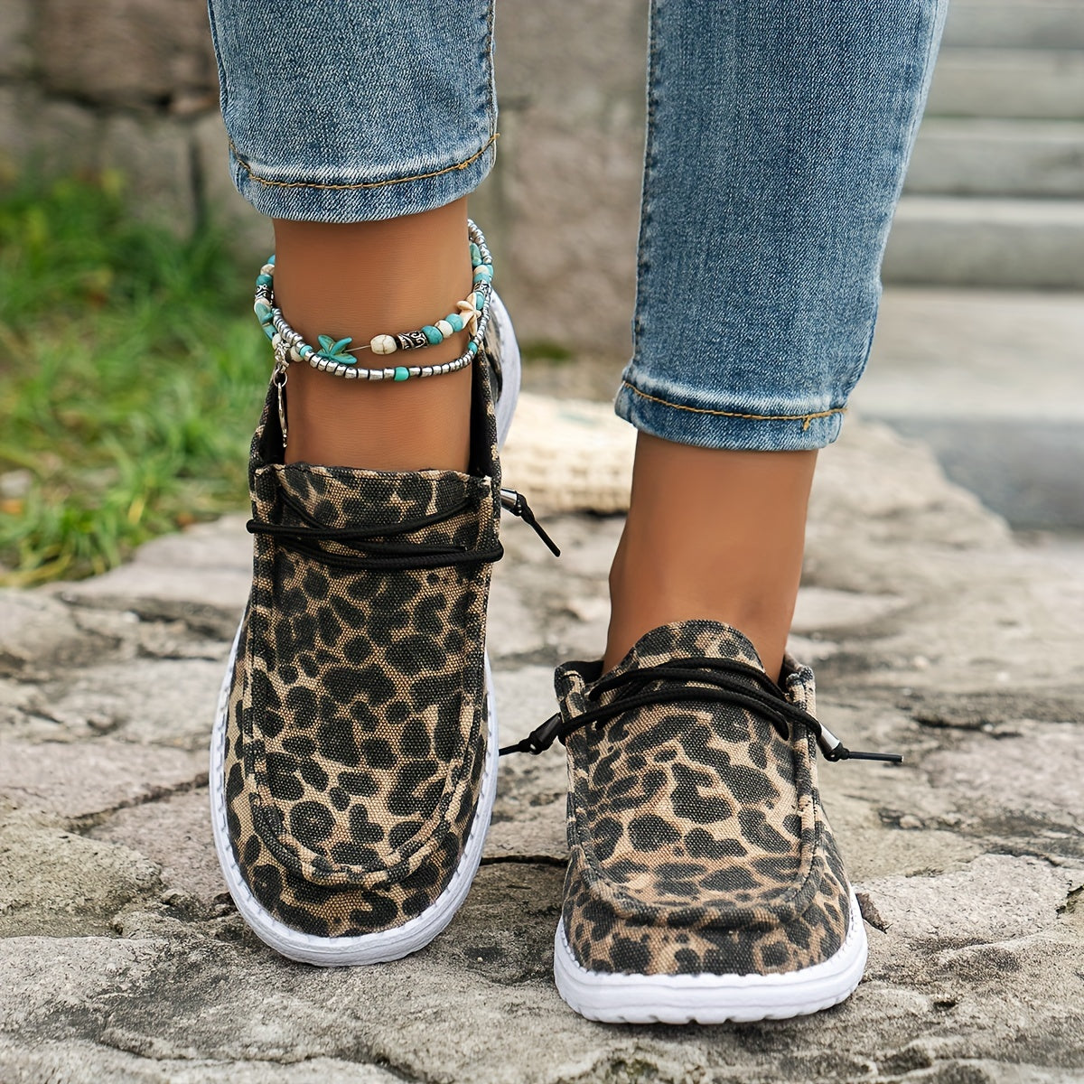 Élodie™ | Mocassins Léopard Élégants