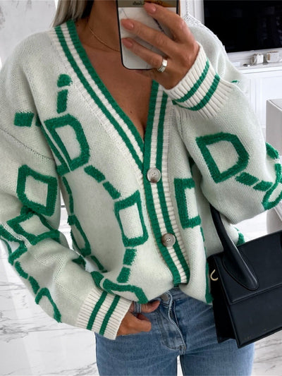 Yvonne™ | Cardigan Tricot Vintage