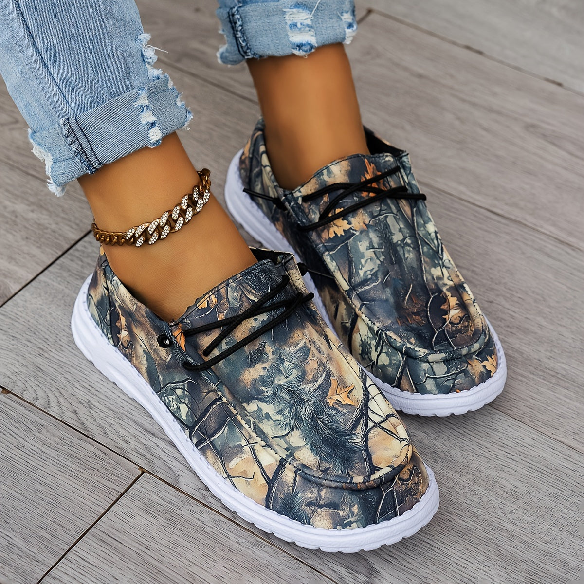 Estelle™ | Mocassins à Imprimés Artistiques