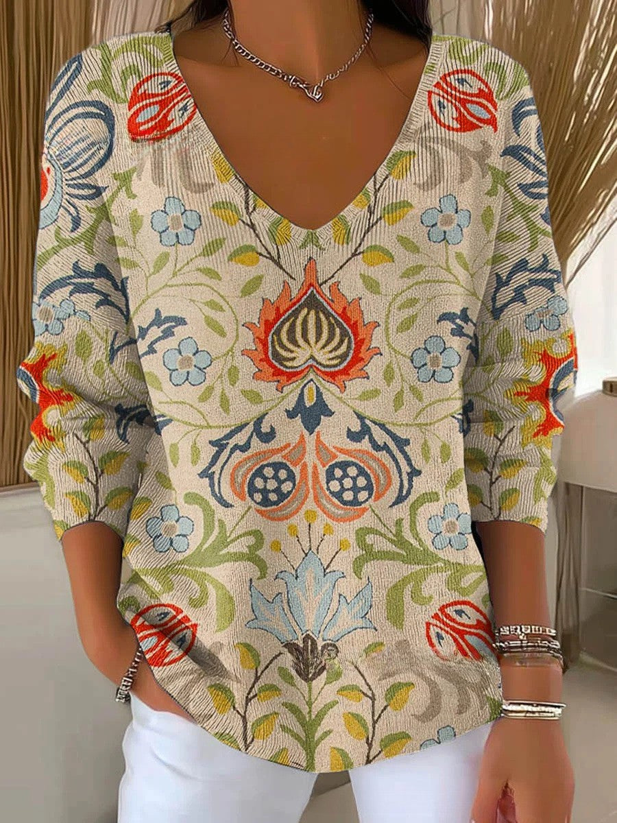 Margaux™ | Pull Bohème à Motifs