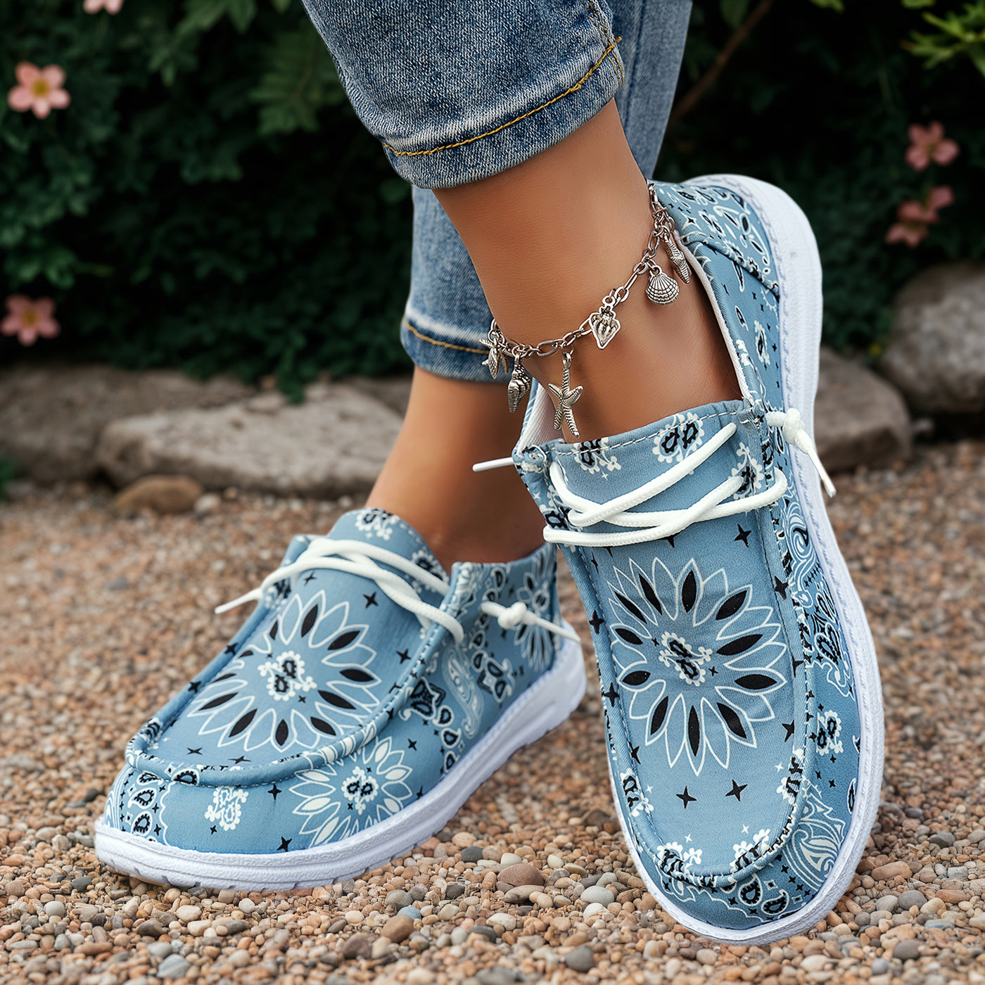 Éva™ | Mocassins à Motifs Singuliers