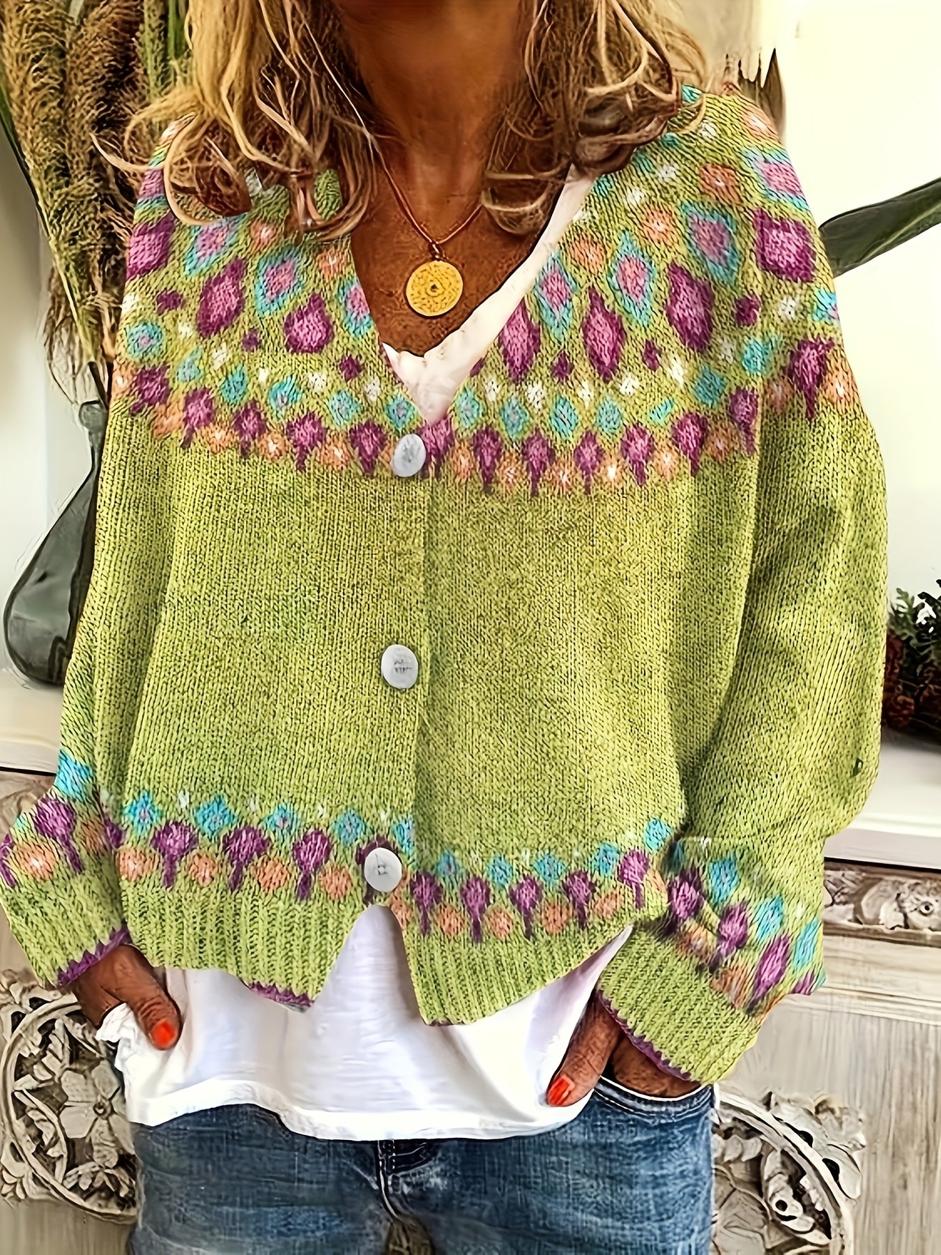 Margaux™ | Gilet Maille Coloré