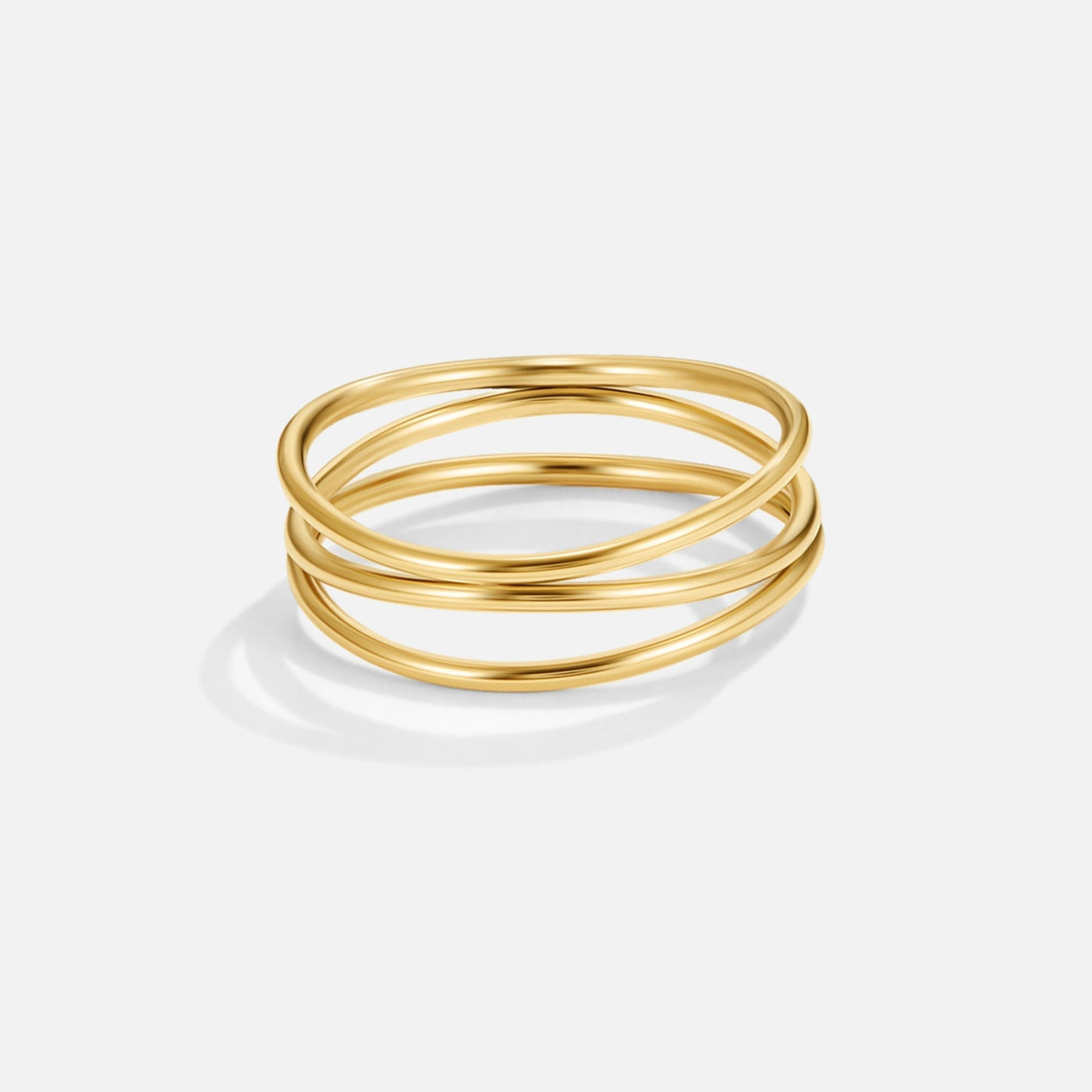 Élodie™ | Bague Dorée Élégante