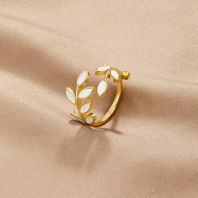 Serene™ | Bague Feuille Or