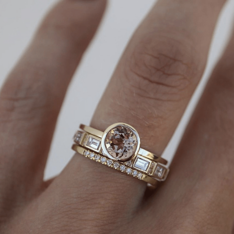 Sofia™ | Bague Cristal Or