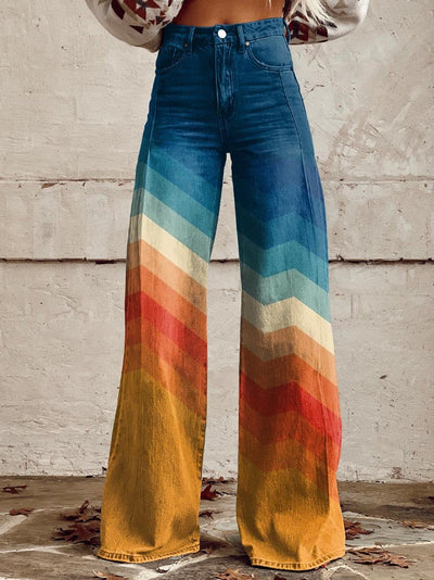 Ophélie™ | Pantalon Rétro Rayé