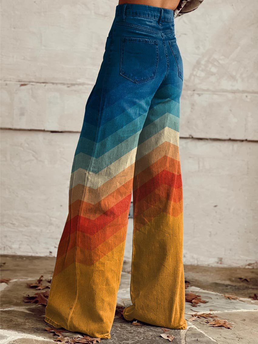 Ophélie™ | Pantalon Rétro Rayé