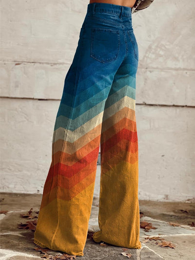 Ophélie™ | Pantalon Rétro Rayé