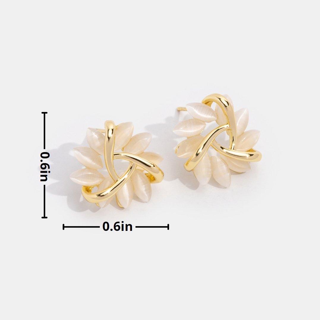Fleur™ | Boucles d'oreilles chic en zircone