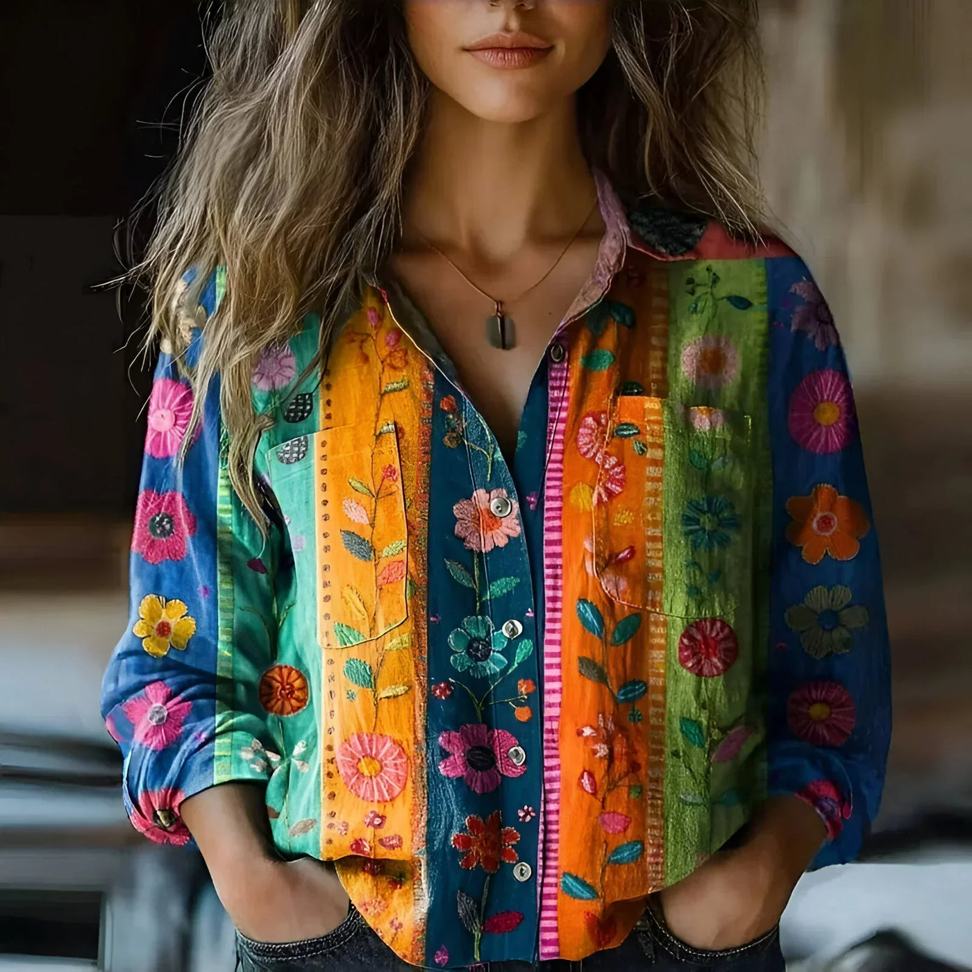 Sophie™ | Blouse Printanière