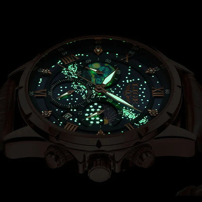Julien™ | Montre Phase Lunaire Luxe